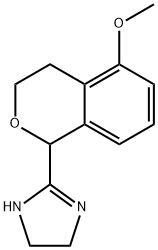 1H-Imidazole, 2-(3,4-dihydro-5-methoxy-1H-2-benzopyran-1-yl)-4,5-dihydro- Struktur
