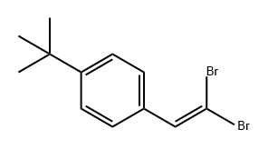 Benzene, 1-(2,2-dibromoethenyl)-4-(1,1-dimethylethyl)- Struktur