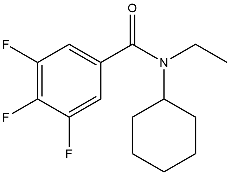 N-Cyclohexyl-N-ethyl-3,4,5-trifluorobenzamide Structure