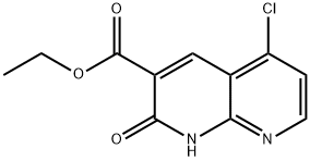 Ethyl 5-chloro-2-oxo-1,2-dihydro-1,8-naphthyridine-3-carboxylate Structure