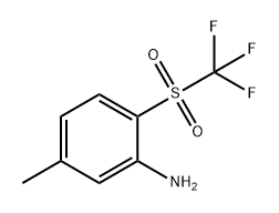 5-甲基-2-((三氟甲基)磺酰基)苯胺,1466714-66-8,结构式