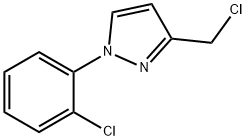 1H-Pyrazole, 3-(chloromethyl)-1-(2-chlorophenyl)- Structure