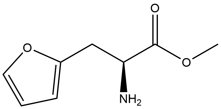 2-Furanpropanoic acid, α-amino-, methyl ester, (αS)- 结构式