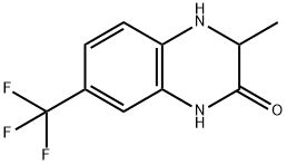 3-methyl-7-(trifluoromethyl)-3,4-dihydro-1H-quinoxalin-2-one Struktur