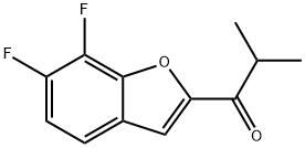 1-(6,7-二氟苯并呋喃-2-基)-2-甲基丙烷-1-酮,1468603-56-6,结构式