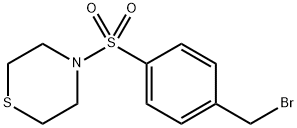 4-((4-(溴甲基)苯基)磺酰基)硫代吗啉, 1468836-61-4, 结构式