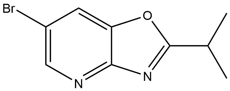 6-bromo-2-isopropyloxazolo[4,5-b]pyridine 结构式
