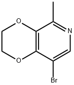 8-溴-5-甲基-2,3-二氢-[1,4]二氧并[2,3-C]吡啶, 1469976-40-6, 结构式