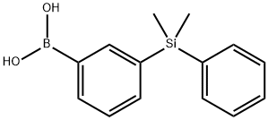 3-[二甲基(苯基)硅基]苯硼酸,1470208-94-6,结构式