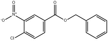 Benzoic acid, 4-chloro-3-nitro-, phenylmethyl ester Structure