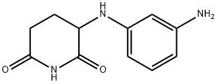 2,6-Piperidinedione, 3-[(3-aminophenyl)amino]- Structure