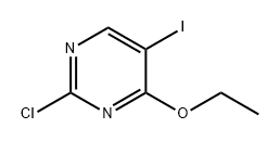 Pyrimidine, 2-chloro-4-ethoxy-5-iodo- Struktur