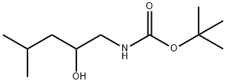 Carbamic acid, N-(2-hydroxy-4-methylpentyl)-, 1,1-dimethylethyl ester Struktur