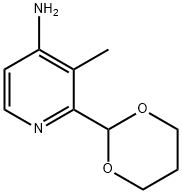 4-Pyridinamine, 2-(1,3-dioxan-2-yl)-3-methyl- Structure