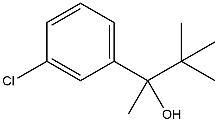 3-Chloro-α-(1,1-dimethylethyl)-α-methylbenzenemethanol,147611-10-7,结构式