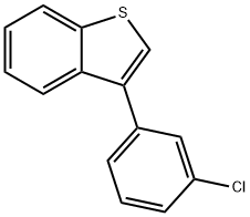 3-(3-氯苯基)苯并[B]噻吩, 147619-76-9, 结构式