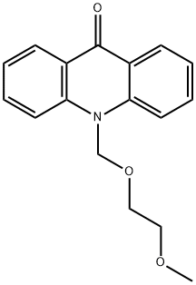 9(10H)-Acridinone, 10-[(2-methoxyethoxy)methyl]- Struktur