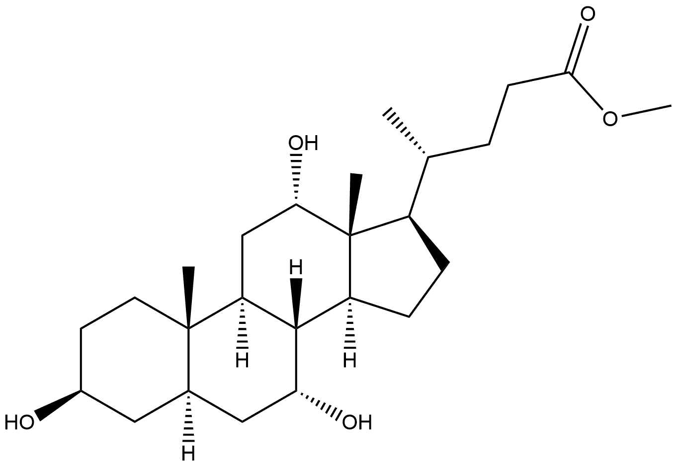 Cholan-24-oic acid, 3,7,12-trihydroxy-, methyl ester, (3β,5α,7α,12α)- (9CI)