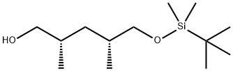 1-Pentanol, 5-[[(1,1-dimethylethyl)dimethylsilyl]oxy]-2,4-dimethyl-, (2S,4R)-,147782-80-7,结构式
