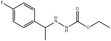 N'-(p-Fluoro-α-methylbenzyl)carbazic acid ethyl ester Structure