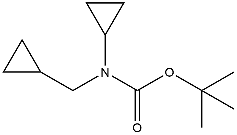 N-BOC-N-(环丙基甲基)环丙胺 结构式