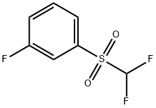 Difluoromethyl 3-fluorophenyl sulphone 化学構造式