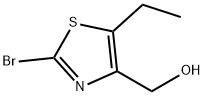 (2-溴-5-乙基噻唑-4-基)甲醇, 1478717-29-1, 结构式