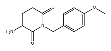 2,6-Piperidinedione, 3-amino-1-[(4-methoxyphenyl)methyl]- Structure