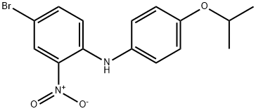 Benzenamine, 4-bromo-N-[4-(1-methylethoxy)phenyl]-2-nitro- Structure