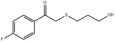 1-(4-氟苯基)-2-((3-羟丙基)硫代)乙烷-1-酮,1480635-77-5,结构式