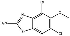 2-Benzothiazolamine, 4,6-dichloro-5-methoxy- Structure