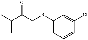 2-Butanone, 1-[(3-chlorophenyl)thio]-3-methyl- Structure