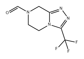 1,2,4-Triazolo[4,3-a]pyrazine-7(8H)-carboxaldehyde, 5,6-dihydro-3-(trifluoromethyl)-|西格列汀杂质64