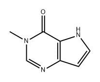 3-甲基-3,5-二氢-4H-吡咯并[3,2-D]嘧啶-4-酮, 148214-65-7, 结构式