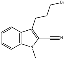 1H-Indole-2-carbonitrile, 3-(3-bromopropyl)-1-methyl-