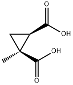 (1S,2R)-1-甲基环丙烷-1,2-二羧酸 结构式