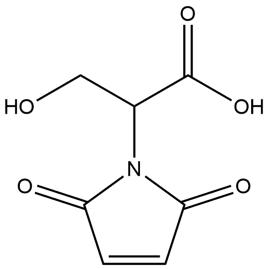 2-Maleimido-3-hydroxypropanoic acid Structure