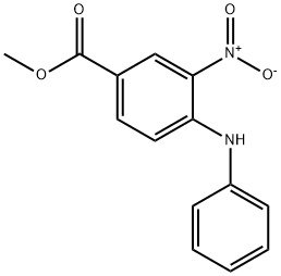 Benzoic acid, 3-nitro-4-(phenylamino)-, methyl ester 结构式