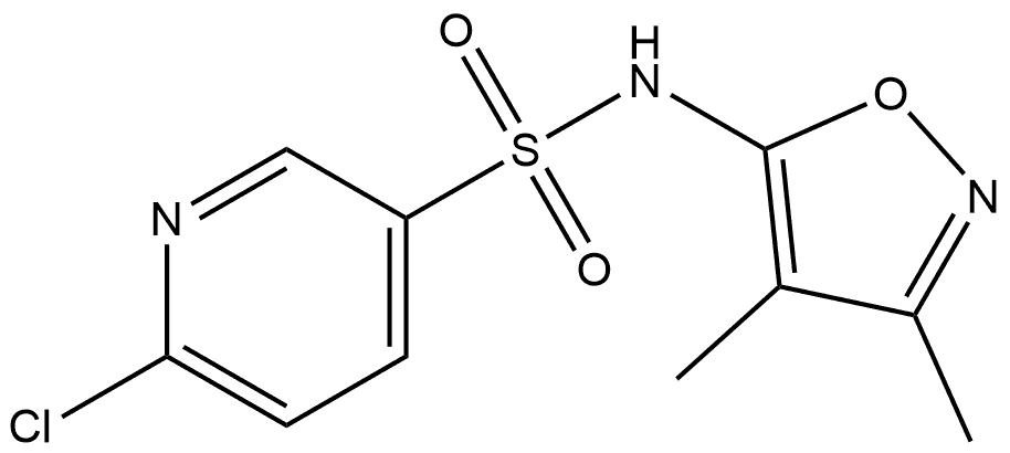 1483136-57-7 6-chloro-N-(3,4-dimethyl-1,2-oxazol-5-yl)pyridine-3-sulfonamide