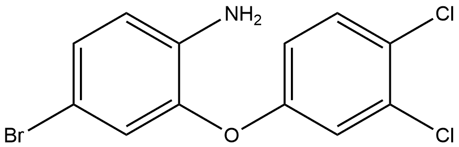 4-Bromo-2-(3,4-dichlorophenoxy)benzenamine Structure