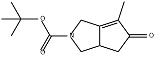 Cyclopenta[c]pyrrole-2(1H)-carboxylic acid, 3,5,6,6a-tetrahydro-4-methyl-5-oxo-, 1,1-dimethylethyl ester,148404-33-5,结构式