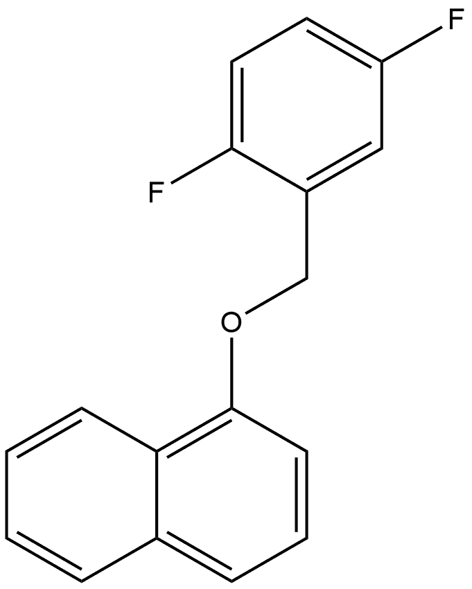1-[(2,5-Difluorophenyl)methoxy]naphthalene Structure