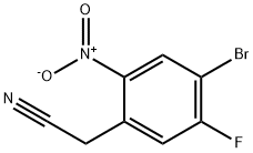 2-(4-bromo-5-fluoro-2-nitrophenyl)acetonitrile Struktur