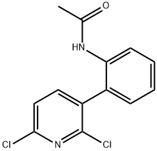 Acetamide, N-[2-(2,6-dichloro-3-pyridinyl)phenyl]- Struktur