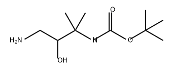 Carbamic acid, N-(3-amino-2-hydroxy-1,1-dimethylpropyl)-, 1,1-dimethylethyl ester,1485136-23-9,结构式