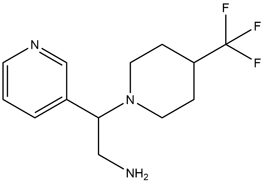 3-Pyridineethanamine, β-[4-(trifluoromethyl)-1-piperidinyl]- 结构式