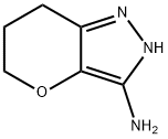 2,5,6,7-四氢吡喃并[3,2-C]吡唑-3-胺, 1486768-22-2, 结构式