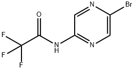 N-(5-Bromopyrazin-2-yl)-2,2,2-trifluoroacetamide 结构式