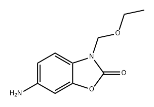 6-氨基-3-(乙氧基甲基)苯并[D]噁唑-2(3H)-酮 结构式