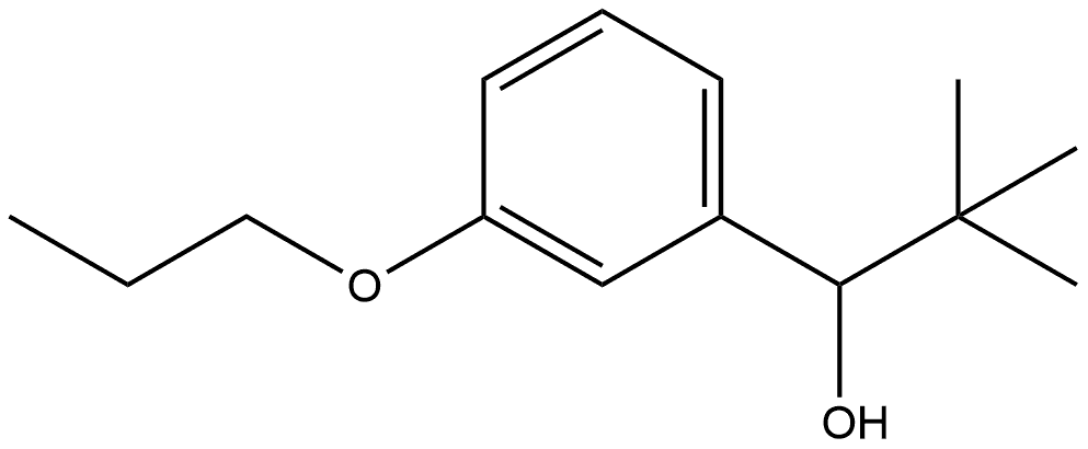 α-(1,1-Dimethylethyl)-3-propoxybenzenemethanol Structure